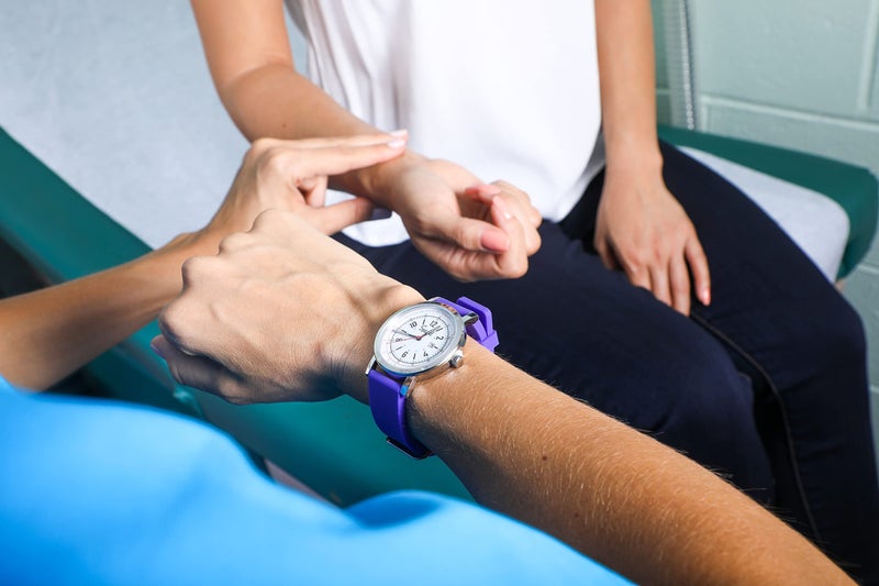 Speidel Scrub 30 Watch for Doctors, Nurses, EMT, Surgeons and Students w/Pulsometer in Navy - Image 5